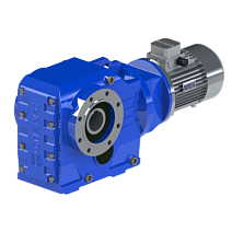 Мотор-редуктор коническо-цилиндрический KAZ-S97-34.23-21.91-4 (PAM160, 8P) sf= 2.49